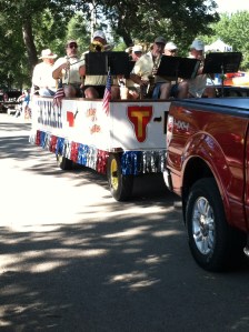 The T-Bones performing at the 100th Burt County Fair Parade