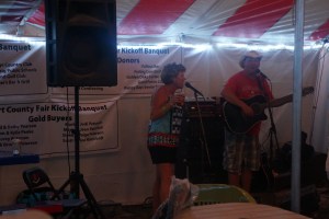 Who knew Sue could sing? Photo Credit, Denise Gilland/Kat Country Hub