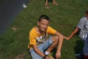 When Nicholas Tolle was asked if he was excited about the new pool, he said "Yes because I get to come every day!" Photo Credit/Denise Gilliland, Kat Country Hub.