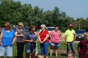 Members of the community at the groundbreaking for the new pool. Photo Credit/Denise Gilliland, Kat Country Hub