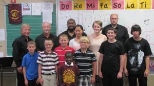 Mason Lami,Zack Hegge, Yannick Yessoufou, Brennan Ferguson, Martin Long,  Middle row:Derek Peterson, Sophie Hsu,Lena Horak,Bailey Beaumont, Back Row: Gary Fungman, Jim Groth, John Mayo, Brenner Beavers fall recital 23(:Mason Lami,Zack Hegge, Yannick Yessoufou, Brennan Ferguson, Martin Long,  Middle row:Derek Peterson, Sophie Hsu,Lena Horak,Bailey Beaumont, Back Row: Gary Fungman, Jim Groth, John Mayo, Brenner Beavers. Photo courtesy LDNE. 
