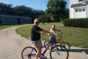 Whitney and Kaid went for a bike ride. Photo Credit/Denise Gilliland, Editor and Chief, Kat Country Hub.