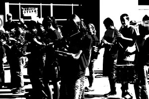 Unique band picture. Photo Credit/Denise Gilliland, Editor and Chief, Kat Country Hub.