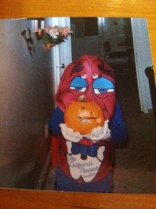 Justin as the California Raisin. Halloween 1988. Photo Credit/Denise Gilliland, Editor and Chief, Kat Country Hub.