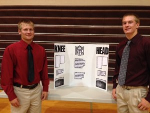 David and Dakota with their project. Photo Credit/Wendy Simpson.