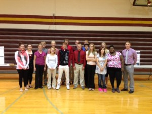 All of the American Government students with Mr. Lahm, instructor. Photo Credit/Wendy Simpson.