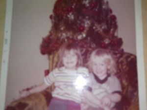 Andrea and Amy Marr, 1972 or 73 in Blair, NE. Photo Courtesy of Amy Marr.