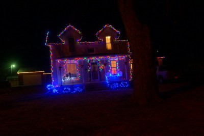 Merry Christmas. The beautiful lights glow for the season. Photo Credit/Denise Gilliland, Editor and Chief, Kat Country Hub.