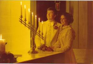 Roxanne and Russell on their wedding day.