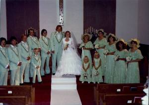 Robin and Terry's wedding.