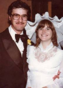 Tim and Jeannene on their wedding day.