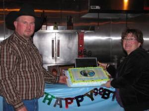 Richard and Jane Elske celebrating an anniversary.