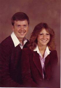 Roxanne (Kjeldgaard) and Russell Kruse when they were first together.