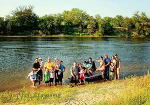 Tim and Jeannene with their entire family.