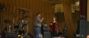 David Pearson and Mary Loftis during the auction portion of the kick-off. Photo Credit/Denise Gilliland, Editor and Chief, Kat Country Hub.