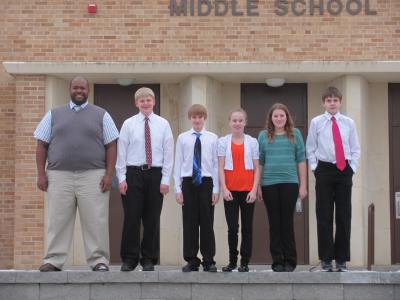 Those attending honor band and choir were:John Mayo,music instructor, Lane Miller, Matthew Hartley, Amanda Alford, Cassidy Mentink and Reid Preston.