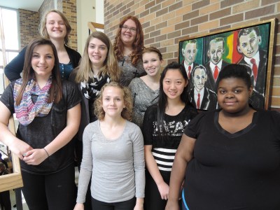 The students from LDNE attending the Honor Choir were: back left to right: Lena Horak, Amelia Shlichting, Jessie Mutum, Kramer bottom Left to right: Blair Preston, Sarah Alford, Sophie Hsu and Tatiayana Harris. Photo Courtesy LDNE.