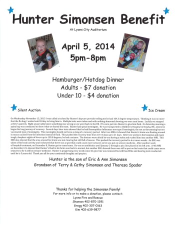 Hunter Simonsen Benefit