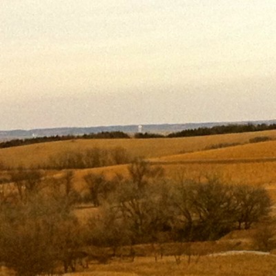 The hills not far from Summit Lake. Tekamah can be seen in the distance, Their white water tower is in view. Photo Credit/Denise Gilliland, Editor and Chief, Kat Country Hub.