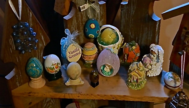 Most of my Easter egg collection. Photo Credit/Denise Gilliland, Editor and Chief, Kat Country Hub.
