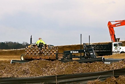 Much work to do getting ready for construction of the new Dollar Store in Oakland. Photo Credit/Denise Gilliland, Editor and Chief, Kat Country Hub.