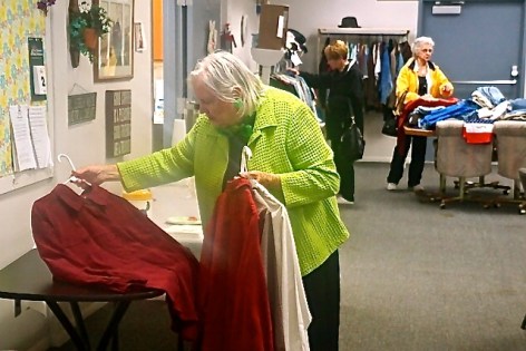 Betty Homes of Oakland was shopping and helping at Golden Oaks during their sale. Photo Credit/Denise Gilliland, Editor and Chief, Kat Country Hub.