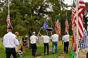 Honor Guard leads the way, departing at the conclusion of the ceremony. Photo Credit for all photos/Denise Gilliland, Editor and Chief, Kat Country Hub.