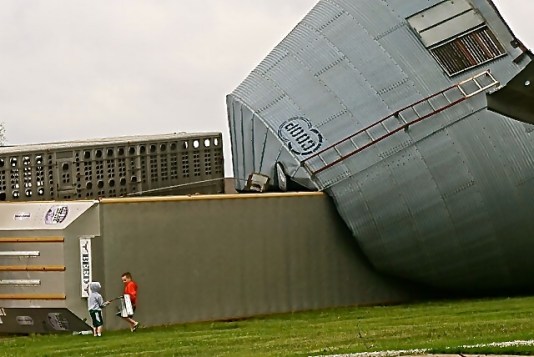 Building damage in Craig. Photo Credit/Denise Gilliland, Editor and Chief, Kat Country Hub.