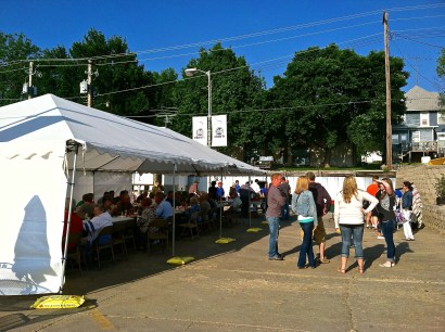 Many people turned out for the 11th annual steak feed hosted by Nelson's Food Pride in Oakland. Photo Credit/Denise Gilliland, Editor and Chief, Kat Country Hub.