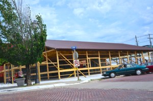 Construction is coming along of Steiney's General Store. Both photos credit of Denise Gilliland, Editor and Chief, Kat Country Hub.