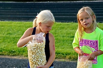 What a treat! A big bag of popcorn! Photo Credit/Denise Gilliland, Editor and Chief, Kat Country Hub.