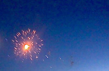 Quite a fireworks show concluded the evening for those in attendance at the Party in the Park. Photo Credit for all/Denise Gilliland, Editor and Chief, Kat Country Hub.