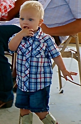 This little guy tried to get in on the pie judging contest! Photo Credit/Denise Gilliland, Editor and Chief, Kat Country Hub.