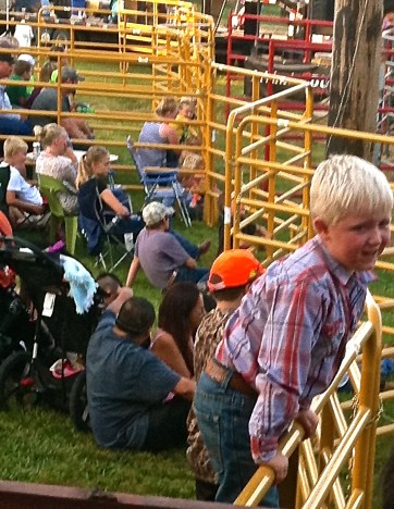 Tate Penke is already a cowboy! Maybe a future bull rider? Time will tell. Photo Credit/Denise Gilliland, Editor and Chief, Kat Country Hub.