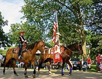 Horses bring up the rear of the parade. All photos credit of Denise Gilliland, Editor and Chief, Kat Country Hub.