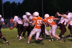 Ted Maline, 55 and Justin Smith, 60, defend against Crofton. Photo Credit/Cheri Droescher. 