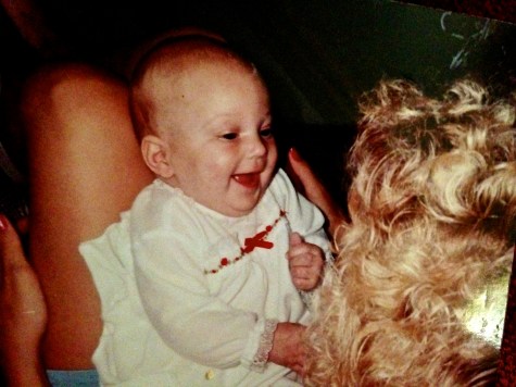 Kat Country Hub Editor and Chief Denise Gilliland with her two month old daughter Whitney in July of 1989. Photo Courtesy of Denise Gilliland. 