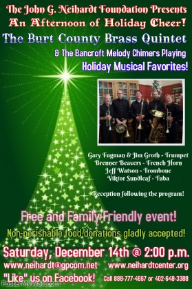 Burt County Brass Quintet SAM Program Poster