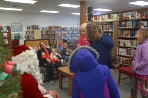 Many kids enjoyed visiting with Santa at the Oakland Public Library yesterday. All photos credit of Denise Gilliland, Editor and Chief, Kat Country Hub. 