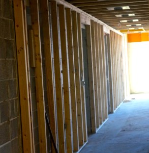 The Lyons Community Center is coming along, with hope of it being completed this spring. All photos credit of Denise Gilliland, Editor and Chief, Kat Country Hub. 