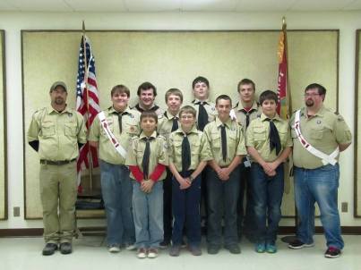 From left to right Nick Seery, Brendan Cropp, Micah Schu,t Robby Mayberry, Devon Priestly, Robert Kinebaum, Jon Lierman. Front left to right Marcus Kienbaum, Brandon Mitzel, Dominick Seery, Landen Bock. Photo courtesy of Susan Seery. 