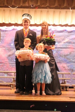 Oakland-Craig's Prom Royalty and Crownbearers were: King - Ted Maline Queen - Heather Riedy Crown Bearers: Riley Hineline and Ellinor Johnson. Photo Credit/Cindy Dahlquist.