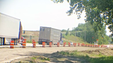 Work is progressing nicely on the roundabout, with the projected date of completion being the end of July. Both photos credit of Denise Gilliland/Editor and Chief, Kat Country Hub. 