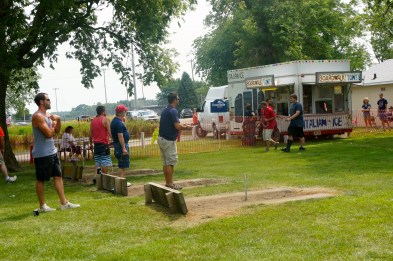 The annual horseshoe tournament during the Lyons July 4th Festival brings many competitors and onlookers. All photos credit of Denise Gilliland/Editor and Chief, Kat Country Hub. 