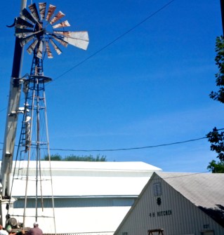Lane Peterson donated a new windmill that was recently placed by the 4-H kitchen at the Burt County Fairgrounds. Many people came to help place the windmill in its' new home. All photos credit of Denise Gilliland/Editor and Chief, Kat Country Hub. 