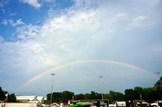 A beautiful rainbow lit up the sky over the 2015 Burt County Fair. Photo Credit/Denise Gilliland, Editor and Chief, Kat Country Hub. 