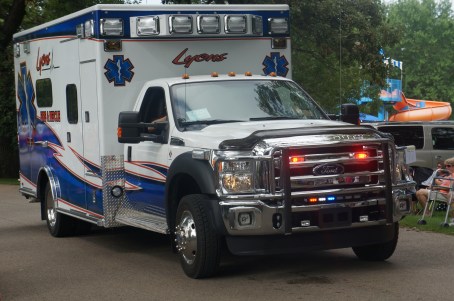 The Lyons Rescue Department recently purchased a new rescue squad. They drove the new squad through the Burt County Fair parade. Both photos credit of Denise Gilliland/Editor and Chief, Kat Country Hub. 