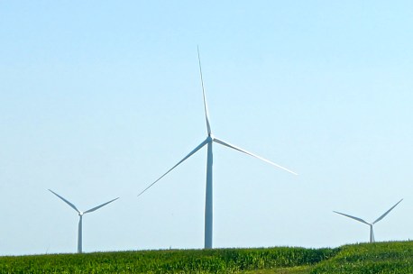 While traveling in Iowa last Friday, we saw many wind turbines. We are estimating hundreds of them! All photos credit of Denise Gilliland/Editor and Chief, Kat Country Hub. 