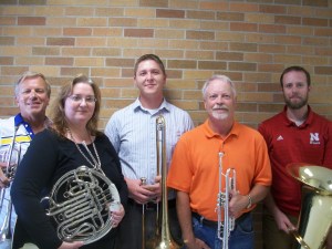 Burt County Brass Quintet and Bancroft Melody Chimers. Photo Courtesy of Gary Fugman. 