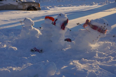 An epic snowstorm brought out some very cute snowmen! Photo Credit/Denise Gilliland, Editor and Chief, Kat Country Hub.